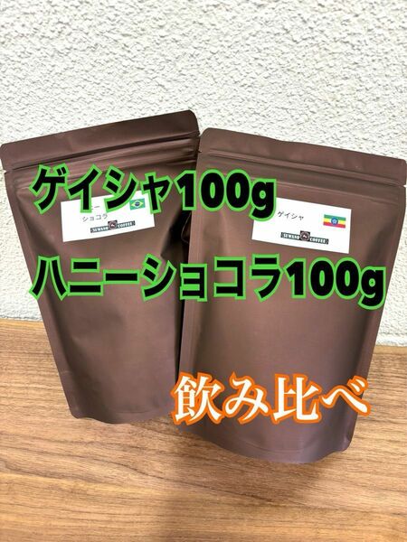 フルーティー エチオピア ゲイシャナチュラル 100g 甘くナッツチョコフレーバー ブラジル ショコラ サンアントニオ 100g