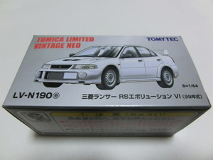 トミカ リミテッド ヴィンテージ ネオ 1/64 LV-N190e 三菱ランサー RSエボリューション VI 白 新品