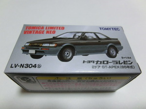 トミカ リミテッド ヴィンテージ ネオ 1/64 LV-N304b トヨタ カローラレビン 2ドア GT-APEX 85年式 黒/グレー 新品