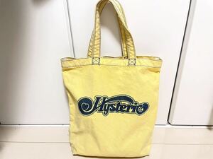 80s 90s 初期 HYSTERIC GLAMOUR ヒステリックグラマー ロゴ トートバッグ ヴィンテージ バッグ 染み込みプリント キャンバス 希少 NO12341