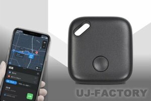 Apple社認証品/iPhone専用 SMART SEARCH TAG（スマートサーチタグ）ブラック 1個 エアタグ AIR TAG エアータグ スマートタグ