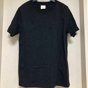 ELLE & GU Tシャツ　刺繍ロゴ　半袖　黒　ブラック