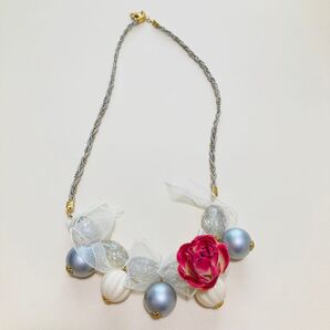 オーダーメイド ネックレス パール レース ビーズ