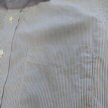 JUNKO SHIMADAジュンコシマダ　ドレスシャツ(長袖)Ｓサイズ 37-81　100番手双糸　100/2　ストライプ　ネイビーホワイト　綿１００％_画像3