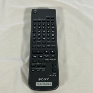 美品 SONY ソニー RM-CW1 CDR-W66/CDR-W33用 CDレコーダー用リモコン 赤外線チェック済み