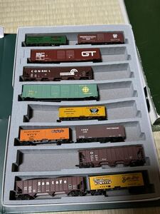 鉄道模型　Nゲージ　アメリカ　貨物列車　ジャンク