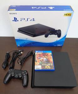 [ cheap start ] simple operation OK* SONY Sony PlayStation4 PS4 CUH-2200A B01 jet black HDD500GB PlayStation 4 the first period . ending present condition goods *