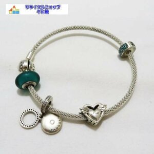 PANDORA 　パンドラ　SV９２５　ブレスレット バングル チャーム　アクセサリー