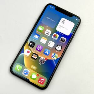 【中古/ジャンク】docomo iPhoneX 64GB MQAX2J/A スペースグレイ 判定〇 / SIMフリー SIMロック解除済み Apple