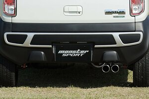 Monster Sport モンスタースポーツ リヤバンパーガーニッシュ(FRP) ハスラー MR31S MR41S 14.01～ 個人宅配送不可