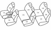 ベレッツァ カジュアルG シートカバー ステップワゴン RF3 RF4 RF5 RF6 RF7 RF8 H15/6～H17/5 2列目バタフライシート_画像2