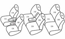 ベレッツァ ワイルドステッチDX シートカバー ノア/ヴォクシー AZR60 AZR65 AZR60G AZR65G 2列目ワンタッチタンブルシート_画像2
