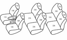ベレッツァ ベーシックα シートカバー ステップワゴン RF3 RF4 RF5 RF6 RF7 RF8 H15/6～H17/5 2列目ベンチシートタイプ_画像2