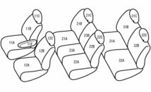ベレッツァ ワイルドステッチDX シートカバー ノア/ヴォクシー AZR60G AZR65G H16/8～H19/6_画像2