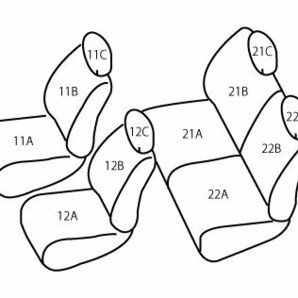 ベレッツァ ベーシックα シートカバー N-ONE JG3 JG4 R2/12～ RS/プレミアムツアラー/プレミアム/オリジナルの画像2