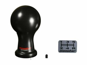 Monster Sport モンスタースポーツ シフトノブ［差込タイプ］ Aタイプ(球型) ブラック アルトワークス HA36S 15.12～(1型/2型/3型) 5MT