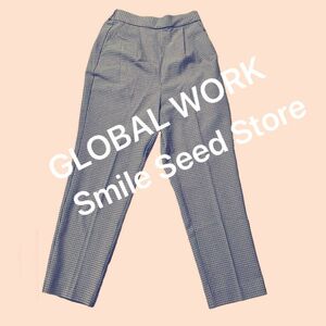 GLOBAL WORK Smile Seed Store TR起毛ストレッチタックテーパードパンツ