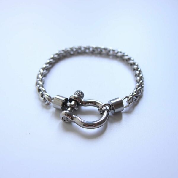 316L lock chain bracelet silver ロックチェーン　チェーンブレスレット