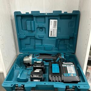 S2106 makita\マキタ ディスクグラインダ セットGA412DRGX ケース バッテリー×2 充電器 発送ヤマト 120サイズ 札幌