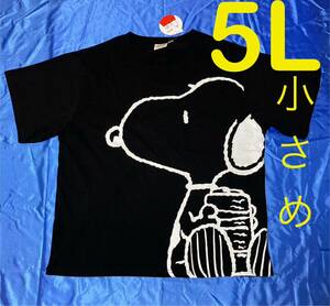 スヌーピー 半袖Tシャツ メンズ大きいサイズ 5L(小さめ) 