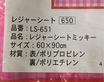 ディズニー★ミッキー&ミニー★恋愛運UP・ピンクのレジャーシート★廃盤 終売品★60×90センチ_画像3
