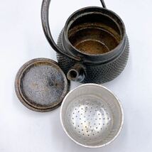 南部鉄器 鉄瓶 茶道具 茶器 急須 あられ 工芸品 アンティーク コレクション おまとめ_画像10