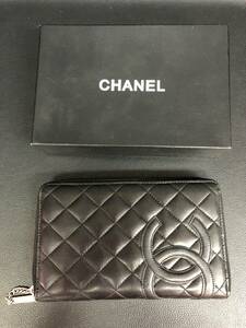 財布 CHANEL シャネル ポーチ ブラック×ピンク 箱付き ブランド おしゃれ 240401-165