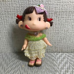 激レア ソフビ 人形 フィギュア ペコちゃん おしゃれ お出かけ 当時物 昭和レトロ 不二家 FUJIYA フジヤ　絶版 入手困難