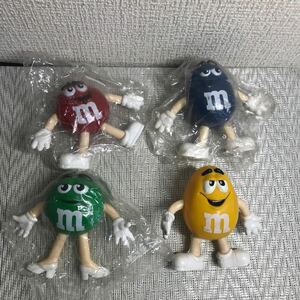 エムアンドエムズ m&m's フィギュア4体セット 黄色以外未開封 置物 アメリカン雑貨 