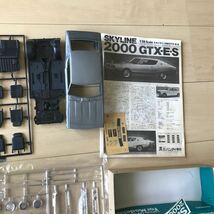 1000円〜/送料無料/バンダイ/プラモデル/スカイライン2000GTX-ES/SKYLINE/自動車/日産 NISSAN/バンダイ模型/一部組立済みのジャンク品_画像5