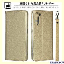 Elick OPPO Reno3 A ケース 手帳型 カード収納 オッポ レノ3 A ケース カバー ゴールド 229_画像2