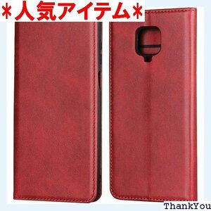 Eastwave Redmi Note 9S 6.67 置きスタンド機能 人気 おしゃれ 二つ折り 5色 レッド 198