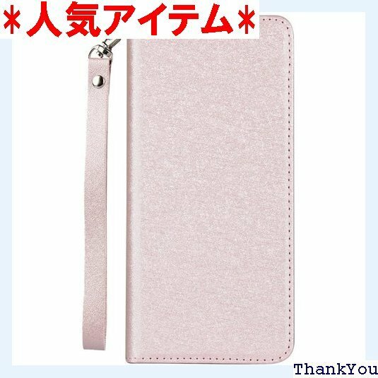 Elick AQUOS Sense4 ケース 手帳型 G03/SH-41A/SH-53A 兼用 ローズゴールド 308