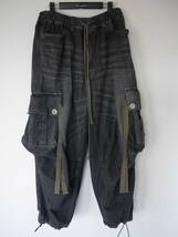 A.F ARTEFACT EXTREME WIDE CARGO DENIM PANTS　 エーエフアーティファクト　3　ワイドデニム_画像1