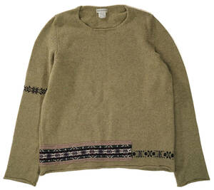 [ Belgium made 90s Leica period DRIES VAN NOTEN patch design knitted sweater ] Dries Van Noten L size men's 