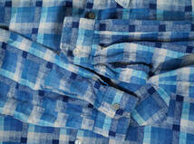 「 70s 80s polanex プリント フランネルシャツ ブルーカラー 長袖 」アメリカ古着 176 / 40 サイズ メンズ ビンテージ_画像5