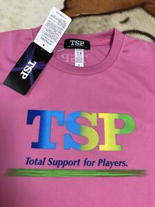 ■　1円スタート　売り切り　TSP　現VICTAS　Tシャツ　男女兼用　ピンク系　サイズS　タグ付き　新品未使用　　　　　　　　　送料250円～