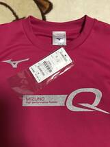 ■　ミズノMIZUNO　Qロゴ　Tシャツ　男女兼用　ピンク系　サイズS　タグ付き　新品未使用　　　　　　　　　送料250円～ _画像1