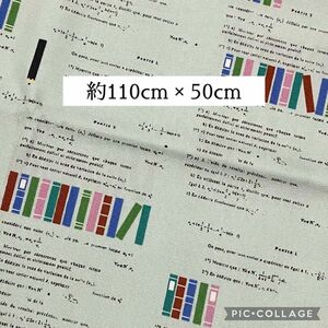 YUWA 有輪商店　ブック　数学　オックス　生地　はぎれ