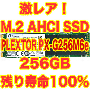 ★☆激レア！M.2 SSD AHCI 256GB Plextor PX-G256M6e 残り寿命100%！HP Z620で起動確認済 MacPro等のnvmeが使用できない古いPCにも☆★