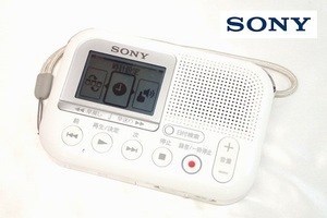 5065[M] electrification verification settled *SONY Sony * memory card recorder / voice recorder /IC recorder /ICD-LX31/ sound recording / simple operation / white!