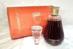 5186[M]箱・替栓付◆未開栓古酒◆CAMUS/カミュ/COGNAC/コニャック/Carafe/カラフェ/ブランデー/Baccarat/バカラクリスタル/デキャンタ