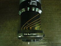 CHA-27519-45 ジャンク品 TAMRON タムロン CF TELE MACRO BBAR MC 1:3.8 80-210mm 1:4/210_画像7