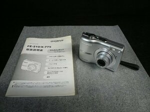 CHA-27524-45 ジャンク品 OLYMPUS オリンパス FE-210 デジタルカメラ