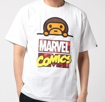 即決 BAPE MARVEL COMIC MILO TEE M Lサイズ A BATHING APE ape Tシャツ ベイプ エイプ_画像1