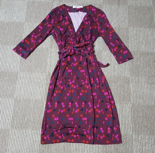新品 送料無料US6号/JP11号 ダイアンフォンファステンバーグ Diane von Furstenberg New Julian Two Silk Jersey Dress