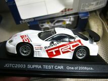 ・送料350円●ミニカー 現状●エブロ 1/43●JGTC 2003 トヨタ スープラ テストカー●レーシングカーコレクション463_画像3