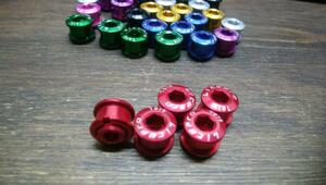  liquidation chain ring bolt 5 piece set 6.5mm 7075 aluminium alloy 1 piece / approximately 1.9 gram single for red color litepro Yu-Mail possible 
