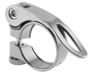  liquidation aluminium light weight type lever type 38g sheet clamp 31.8mm silver 1202 Yu-Mail possible 