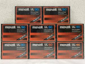 ●○ク580 maxell カセットテープ Ultra Low Noise UL90 他 8本セット○●